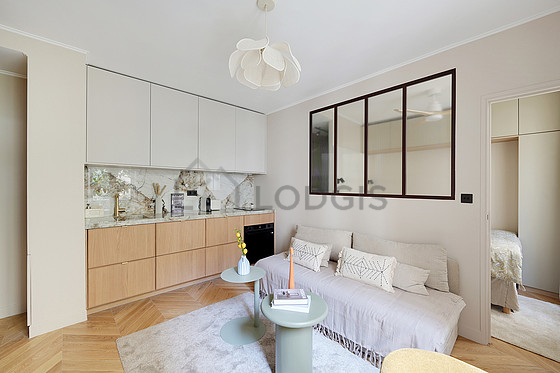 Great kitchen with wooden floor
