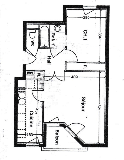 Appartement Lyon 3° - Plan interactif