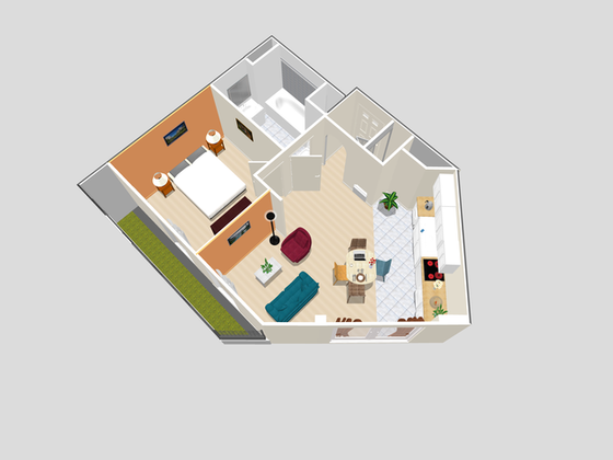 Appartamento Hauts de Seine - Piantina interattiva