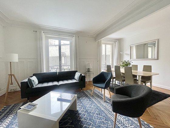 Living room furnished with tv, 1 armchair(s)