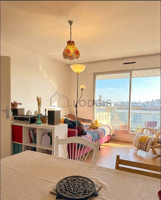 Living room with windows
