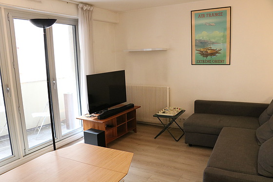 Living room furnished with tv