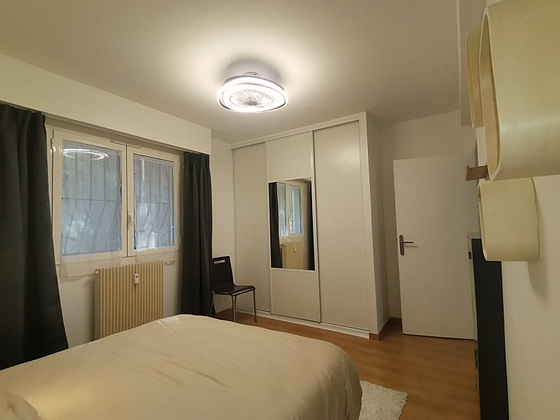 Bedroom with windows