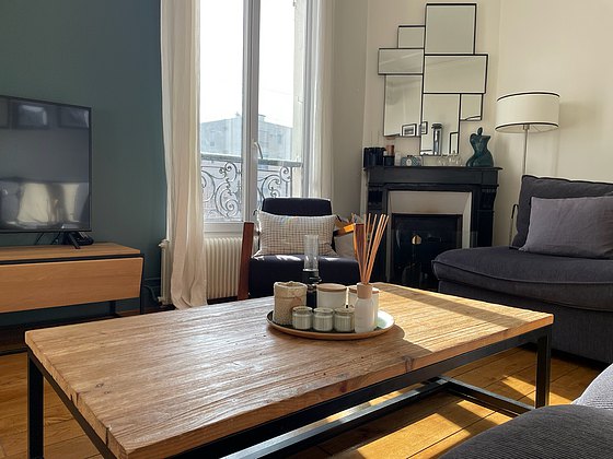 Living room with double-glazed windows