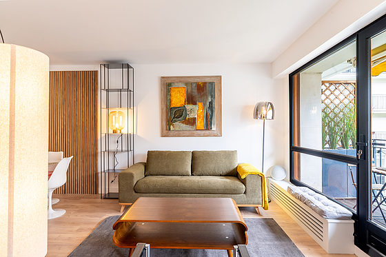 Magnifique séjour très lumineux d'un appartement à Paris