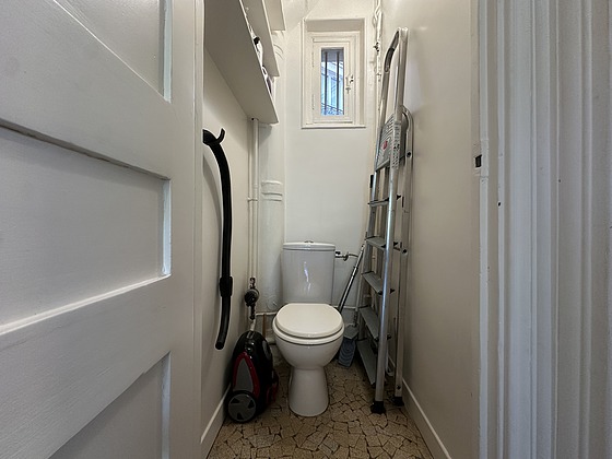 Toilets separated from the bathroom