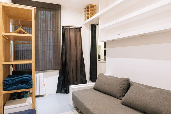 Bedroom with windows