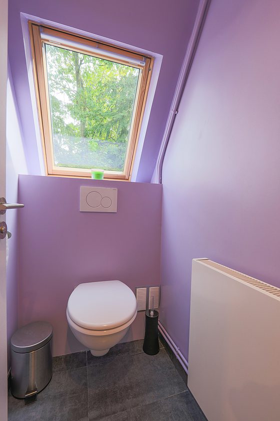 Toilets separated from the bathroom