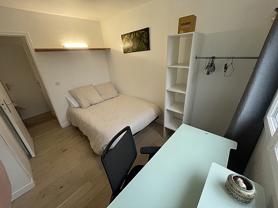 Bedroom with windows