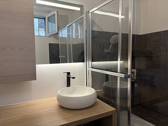 Bathroom equipped with separate shower