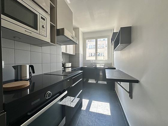 Beautiful kitchen with tile floor