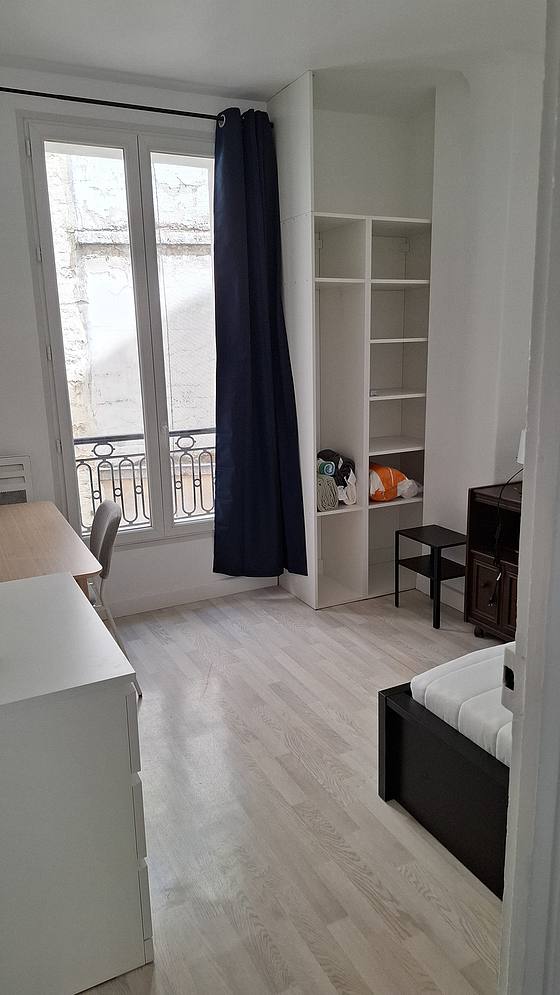 Bedroom with windows