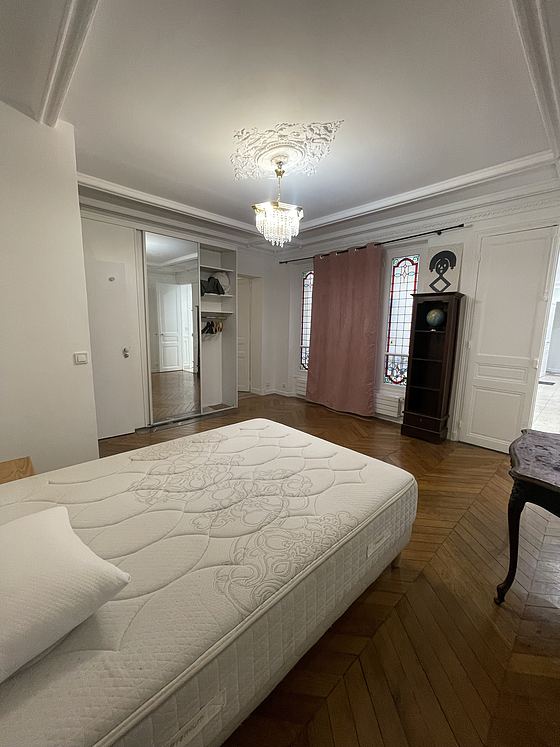 Bedroom with windows