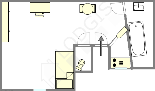 Appartamento Parigi 5° - Piantina interattiva