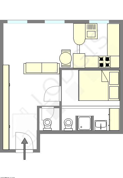 Appartement Paris 9° - Plan interactif