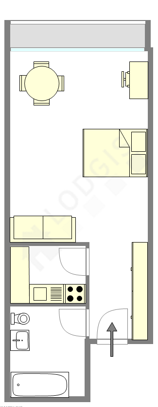 Apartamento Courbevoie - Plano interativo