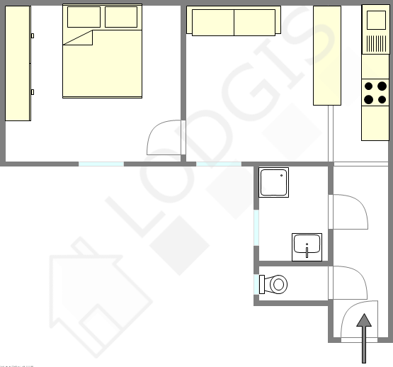 Apartamento Paris 17° - Plano interativo
