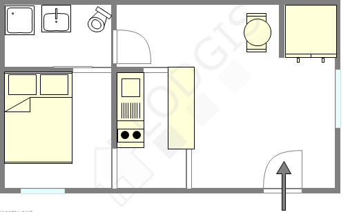 Apartment Paris 12° - Interactive plan