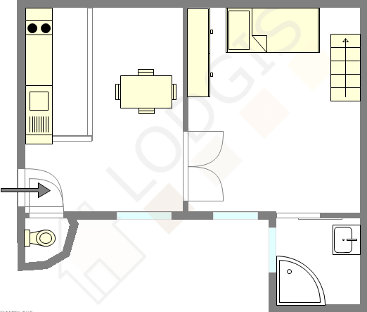アパルトマン パリ 1区 - レイアウト