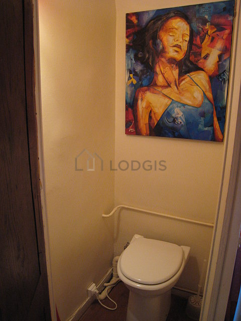 Toilets separated from the bathroom