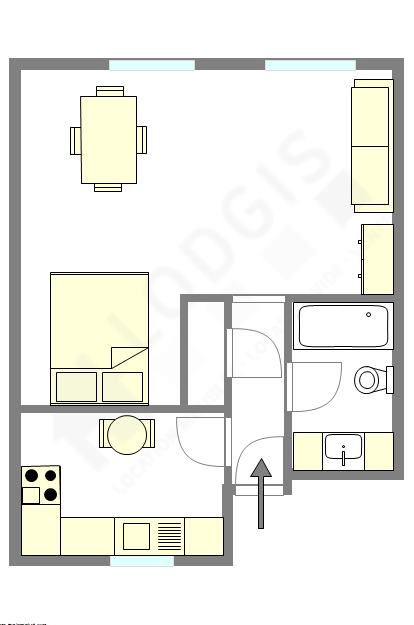 Appartamento Parigi 4° - Piantina interattiva