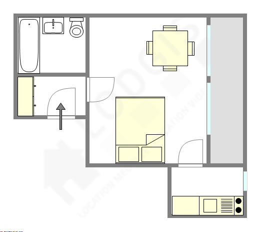 Квартира Париж 16° - Интерактивный план