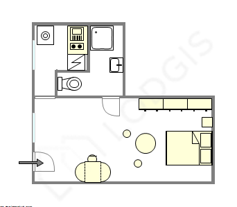 Apartamento Paris 5° - Plano interativo