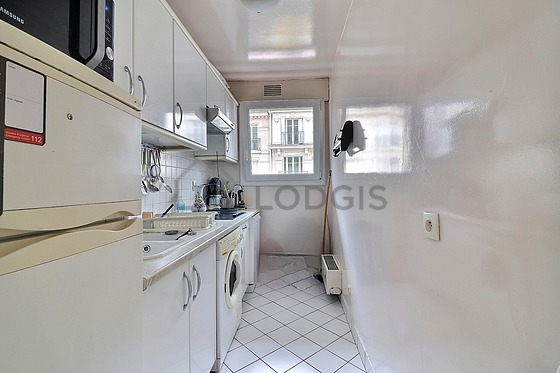Beautiful kitchen with tile floor