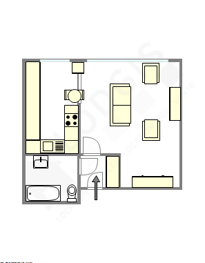 Apartment Paris 16° - Interactive plan