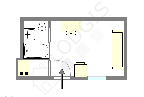 Apartamento Paris 1° - Plano interativo