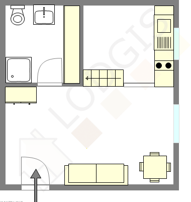 Wohnung Paris 12° - Interaktiven Plan