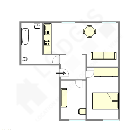 アパルトマン パリ 15区 - レイアウト