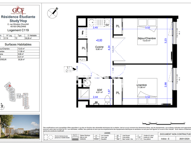 Orleans 1 bedroom Apartment