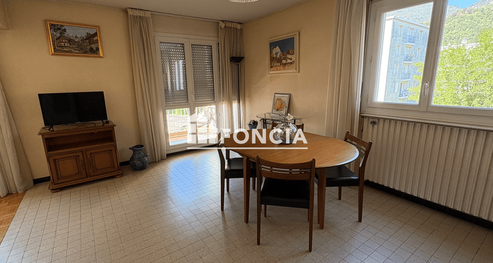 Séjour d'un appartement à Paris
