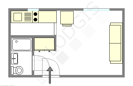 Квартира Париж 20° - Интерактивный план