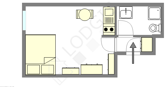 Appartement Paris 17° - Plan interactif