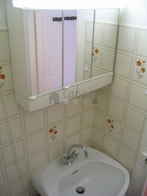 Bathroom with tile floor