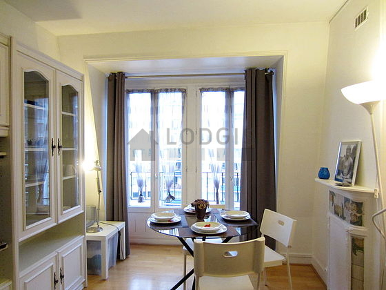 Living room with wooden floor