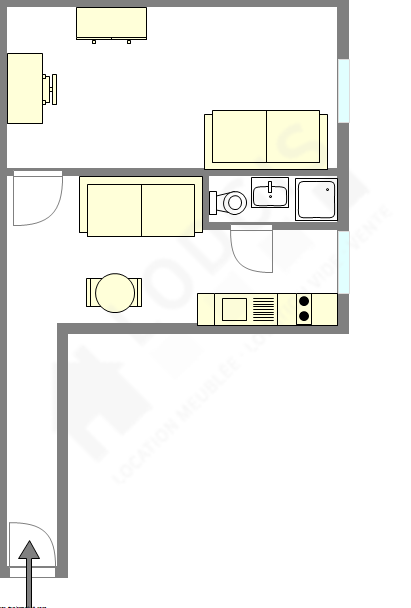 Appartamento Parigi 10° - Piantina interattiva