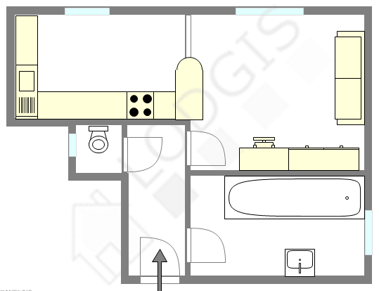 Appartamento Parigi 12° - Piantina interattiva