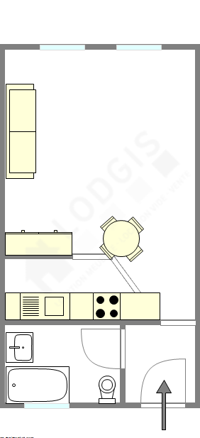 Квартира Париж 5° - Интерактивный план