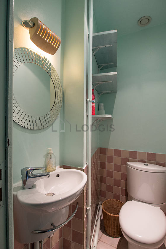 Toilets separated from the bathroom