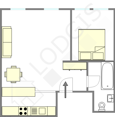 Appartamento Parigi 1° - Piantina interattiva