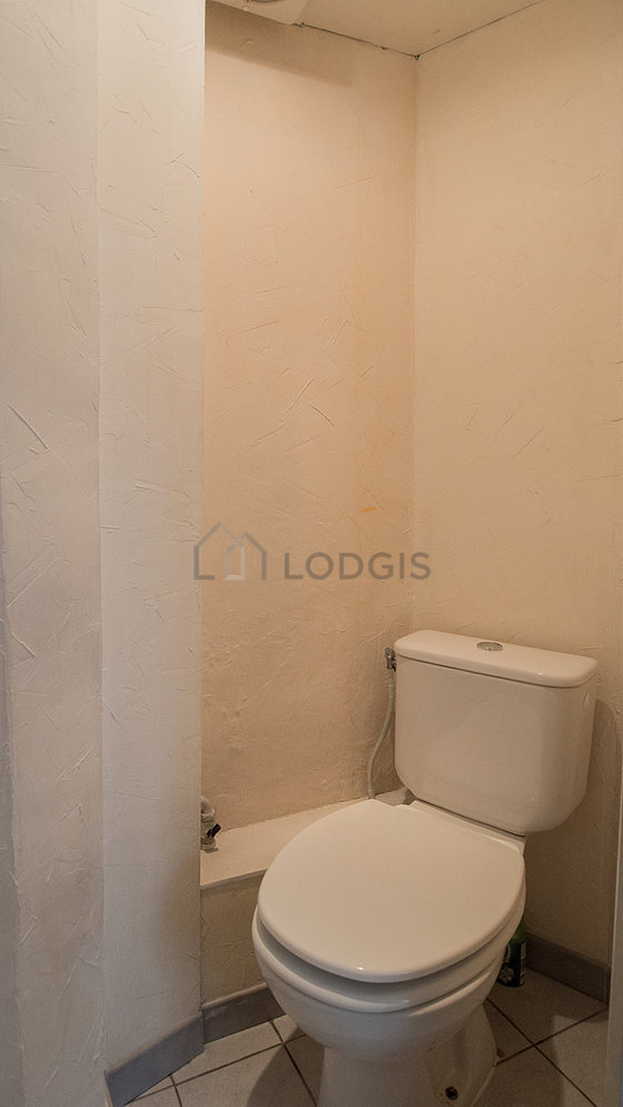 Toilets separated from the bathroom