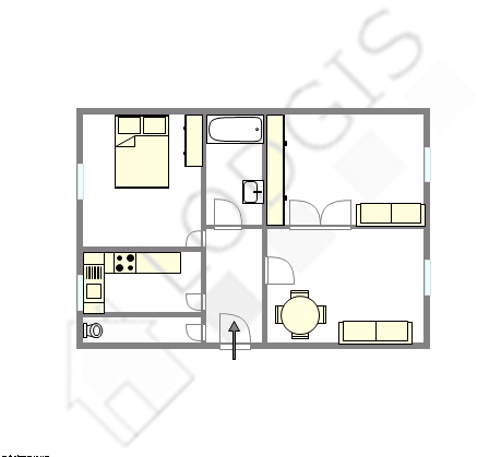 Apartment Paris 16° - Interactive plan