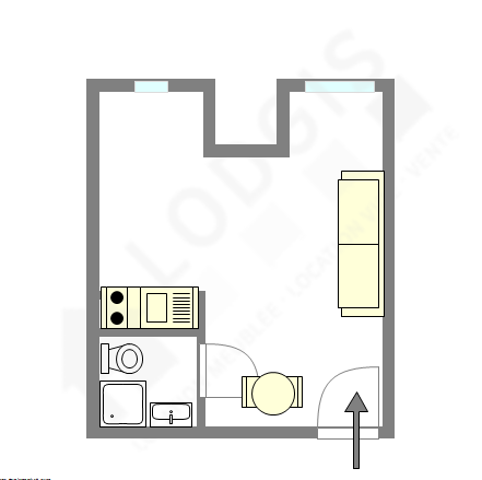 Apartamento París 1° - Plano interactivo
