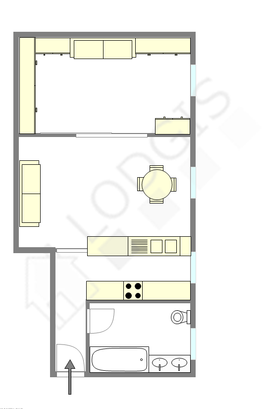 Appartement Paris 19° - Plan interactif