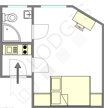 Квартира Париж 8° - Интерактивный план