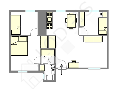 Квартира Париж 9° - Интерактивный план