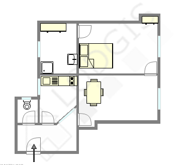 Apartment Paris 9° - Interactive plan